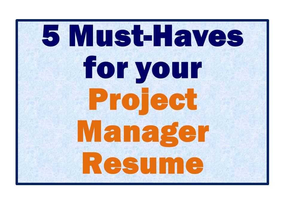 Resume points for project management